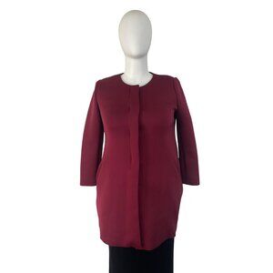 Alfani Women’s Magenta Button Closure Womens Blazer Jacket With Pockets Size L